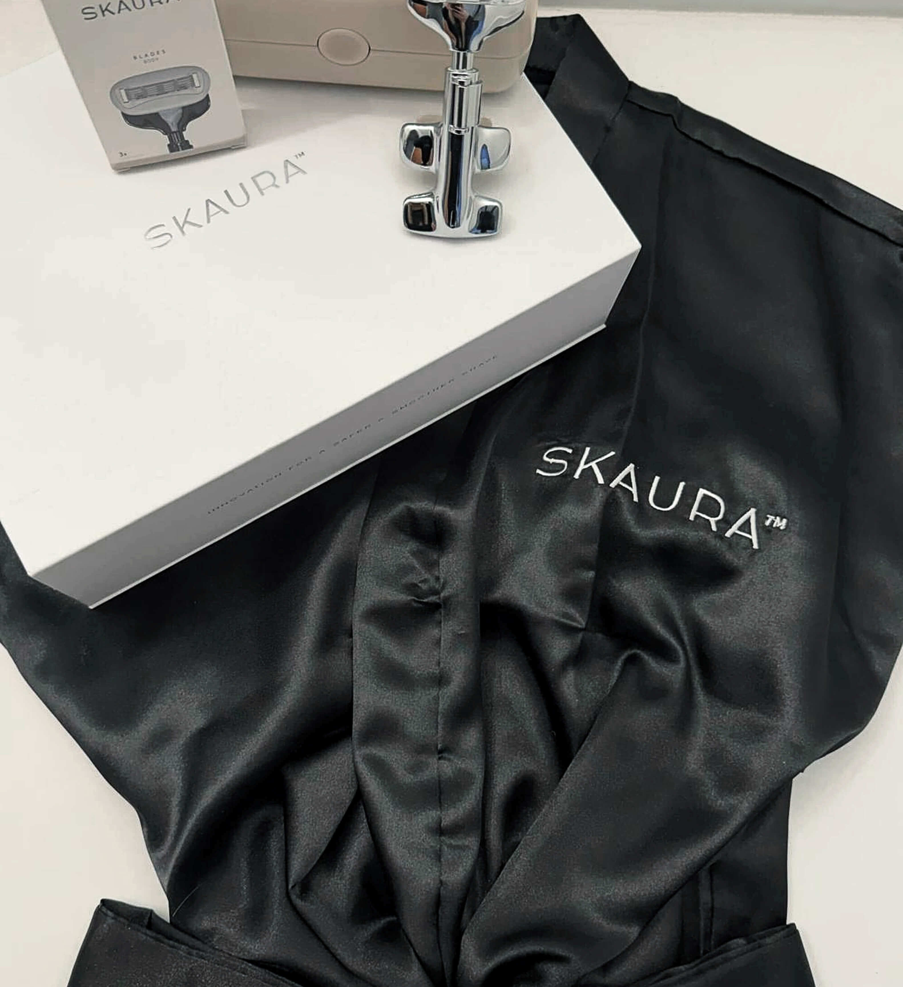 LIMITED EDITION - SKAURA SIGNATURE SATIN ROBE